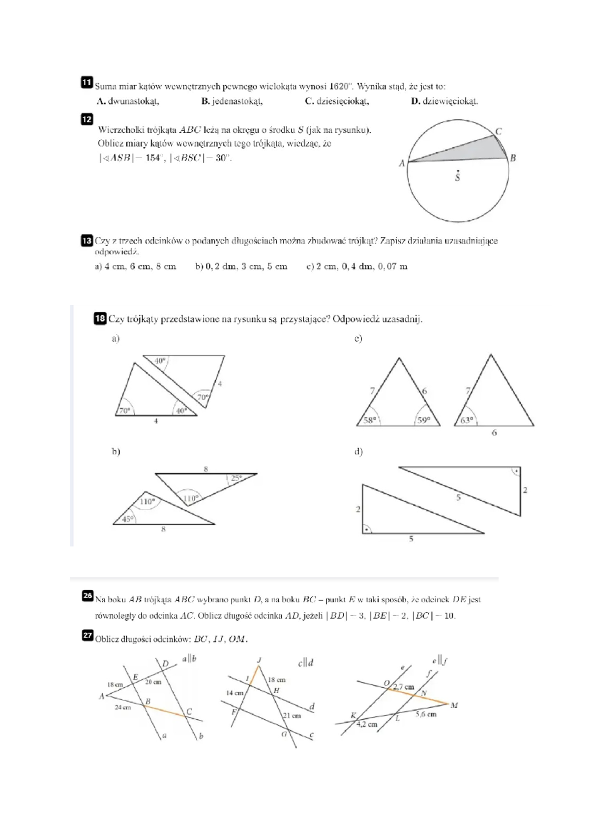 Planimetria - Matematyka - Zakres podstawowy - Studocu
