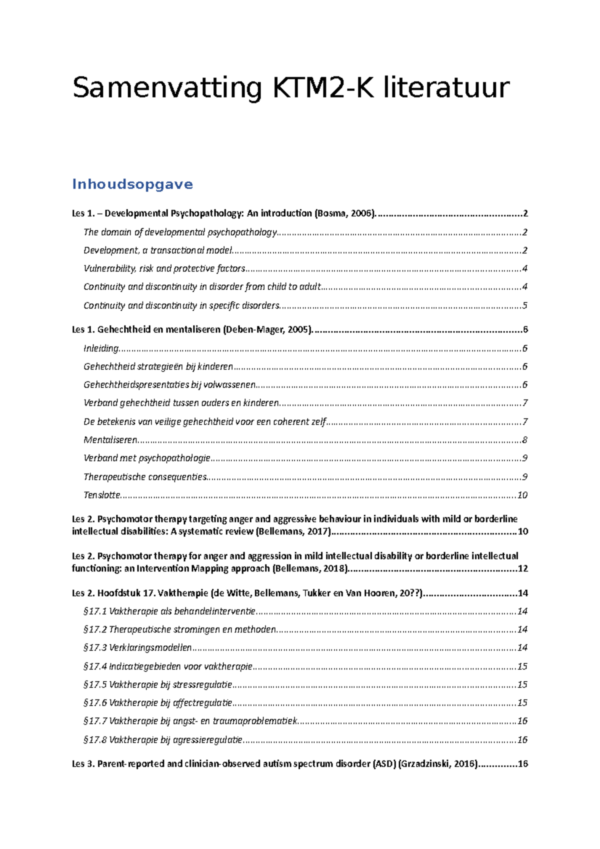 Samenvatting Literatuur - Kennis En Theorie Blok 2 - Samenvatting KTM2 ...