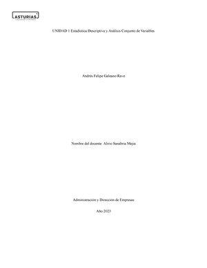 CASO 1 ESTADISTICA DESCRIPTIVA UNIVERSIDAD DE ASTURIAS CASO PRACTICO ...