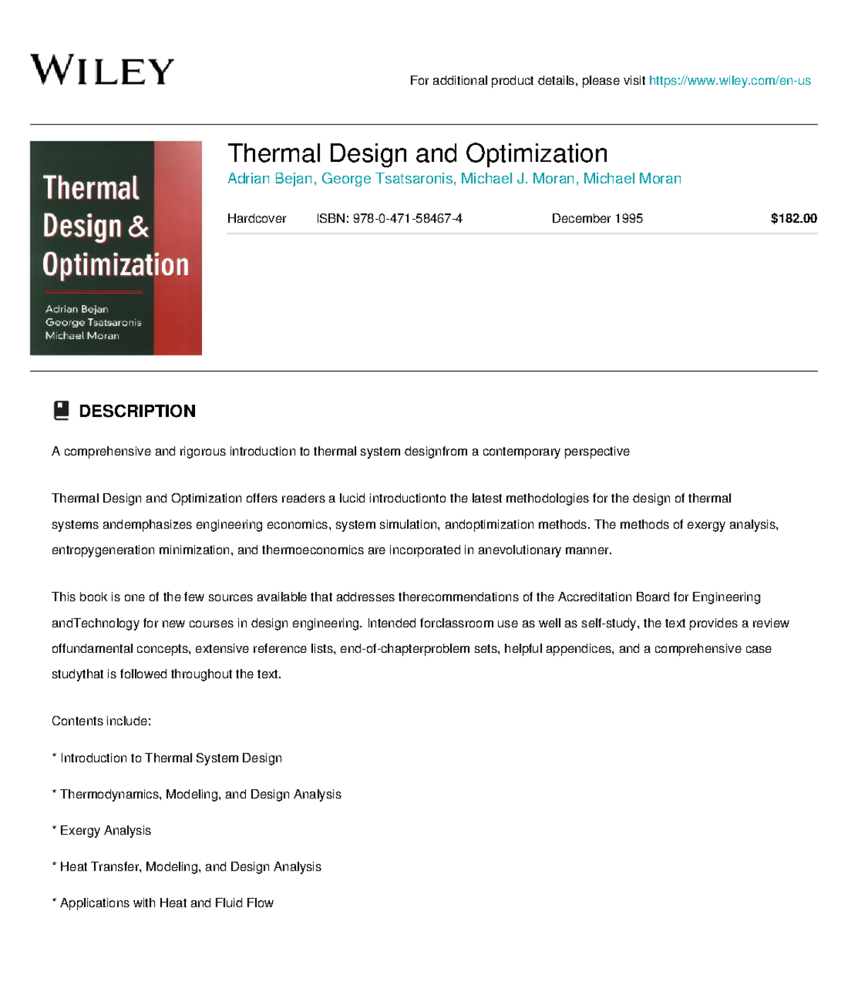 Thermal design and optimization - For additional product details ...
