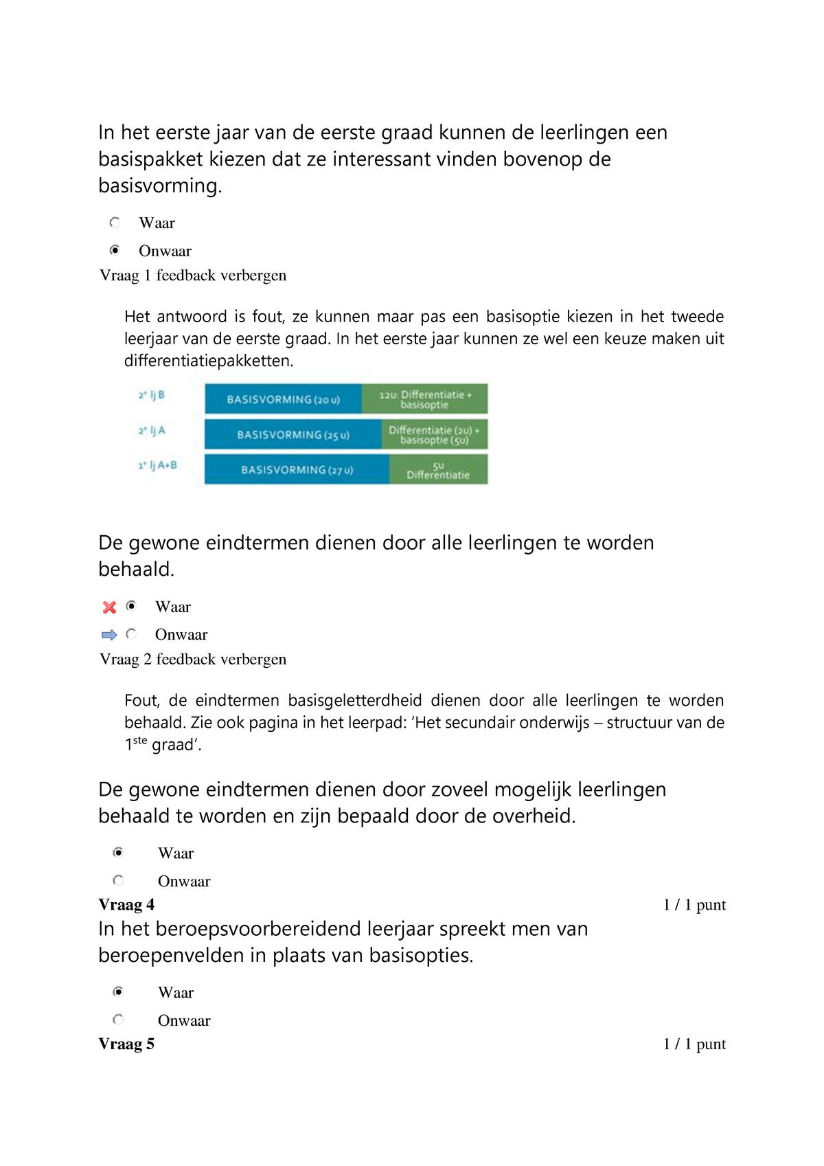 Test Verticale Pijlers - In Het Eerste Jaar Van De Eerste Graad Kunnen ...