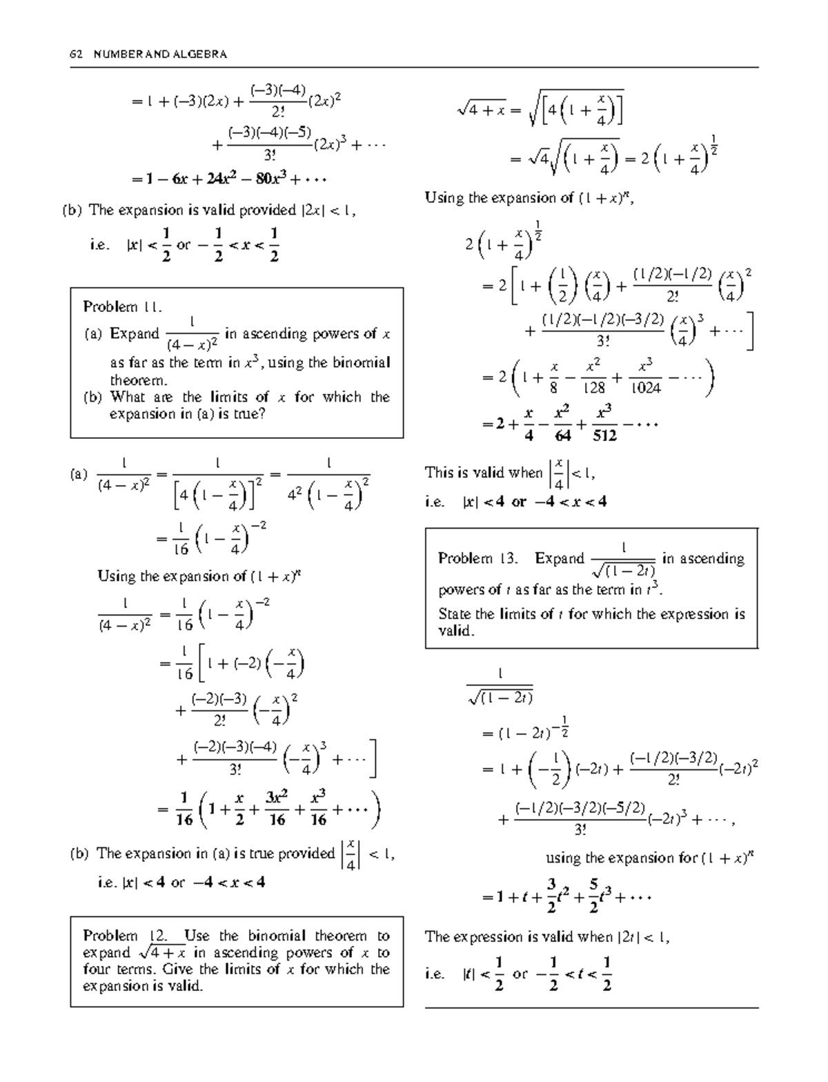 Bird higher engineering mathematics 9 - 62 NUMBER AND ALGEBRA = 1 + (−3 ...