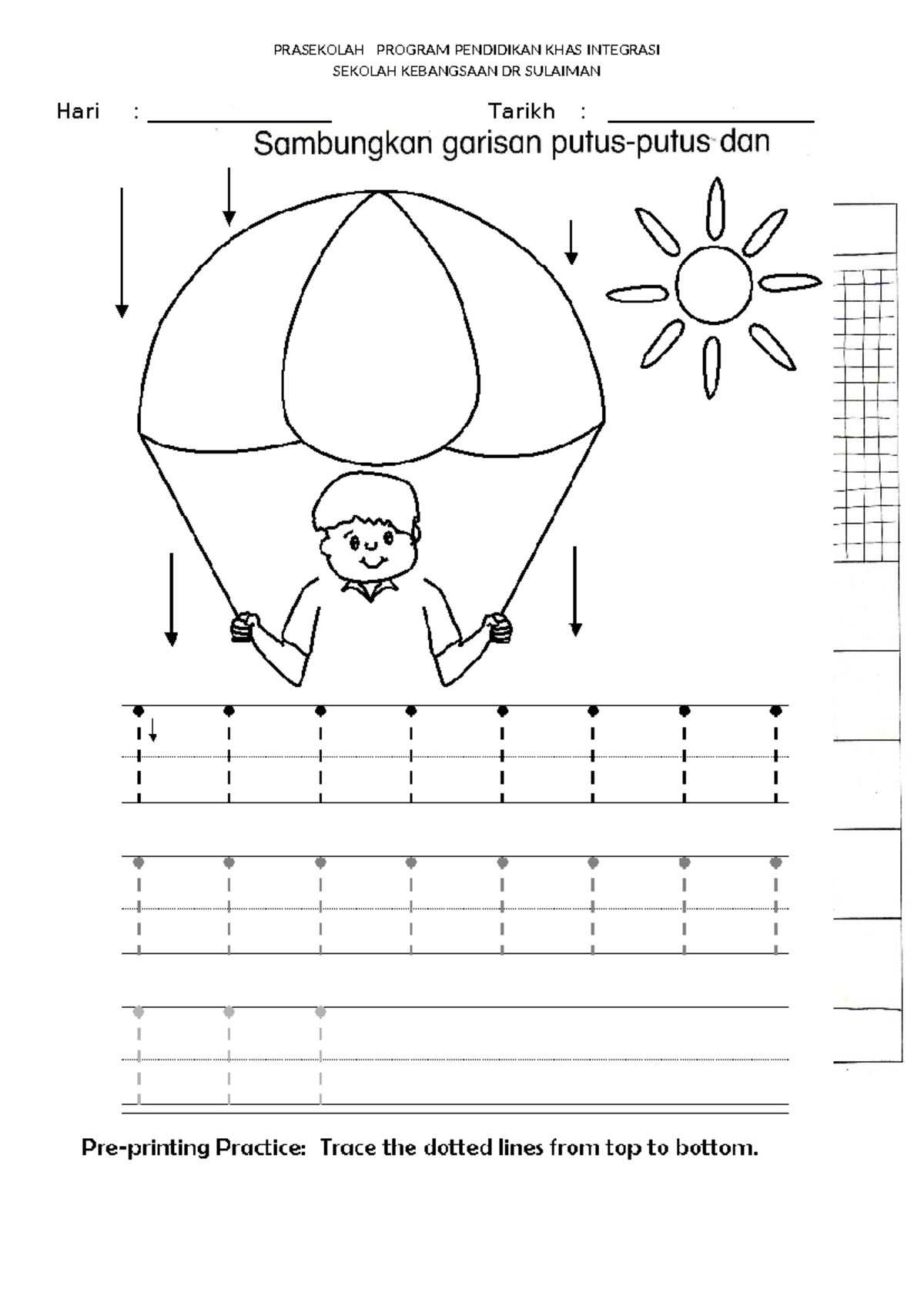 lembaran kerja pra sekolah perdana - prasekolah sk rokan - SEKOLAH