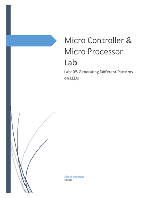 Lab Report 07 - Micro Controller & Micro Processor Lab Lab: 07 ...
