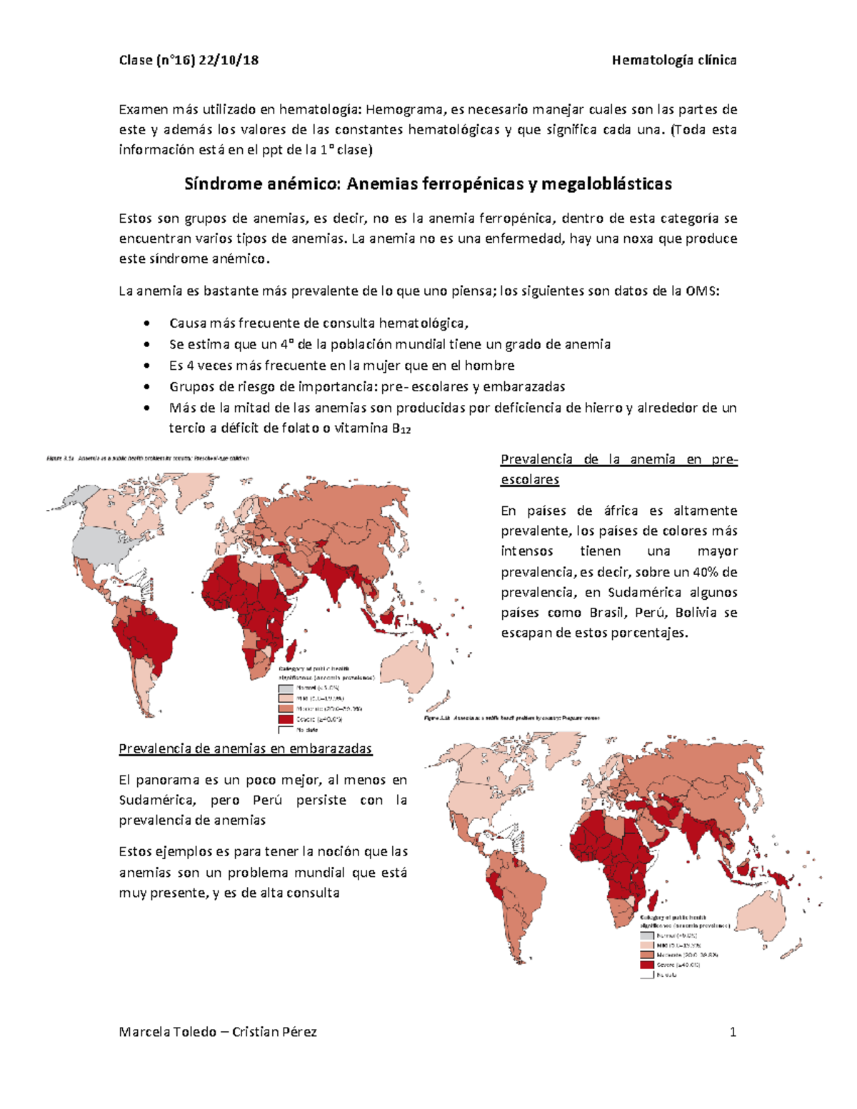 Anemia por deficiencia de acido folico hemograma