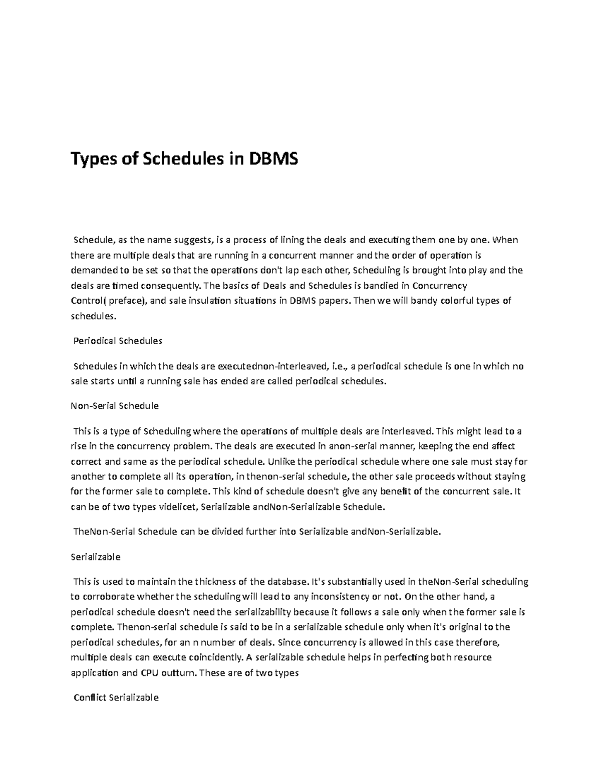 types-of-schedules-in-dbms-types-of-schedules-in-dbms-schedule-as