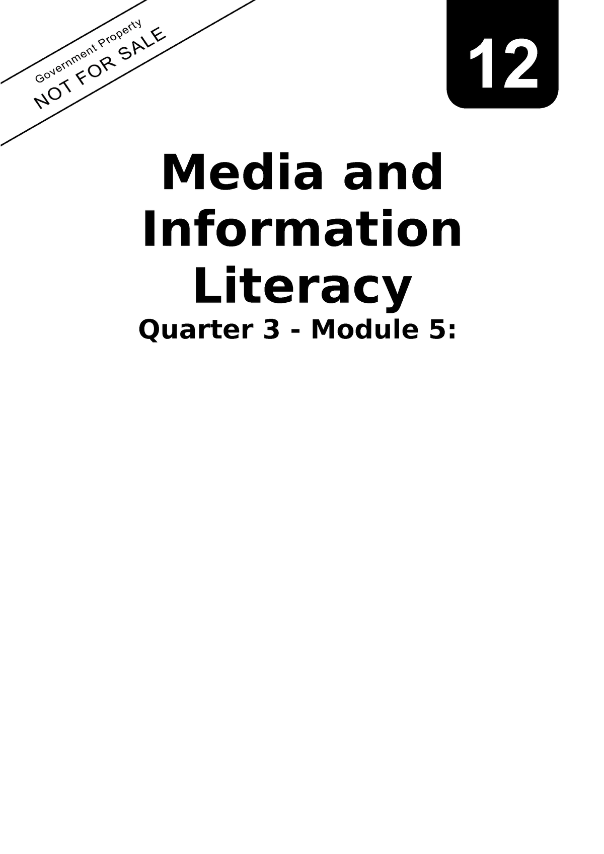 SD85061 - Have Fun Reading - Media And Information Literacy Quarter 3 ...