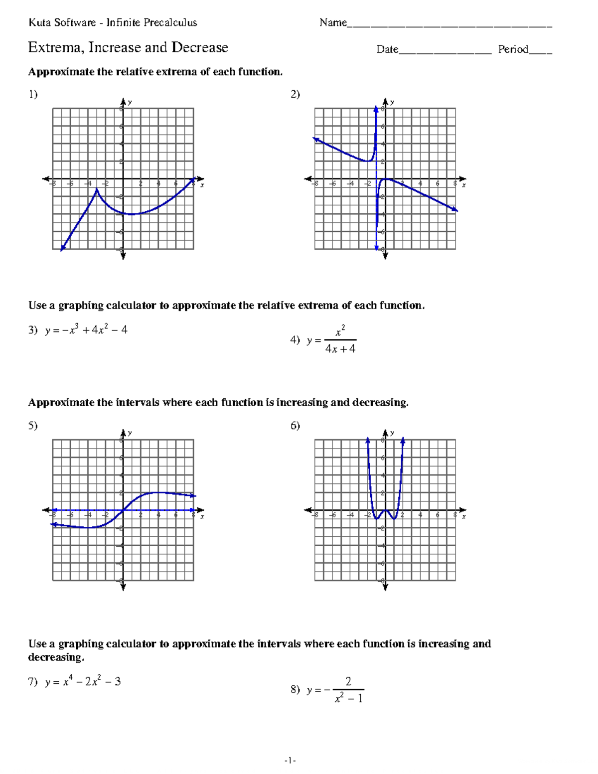 01 - Extrema, Increase and Decrease - ©N s 2 J 0 G 1 p 6 k jKAuJtpab ...