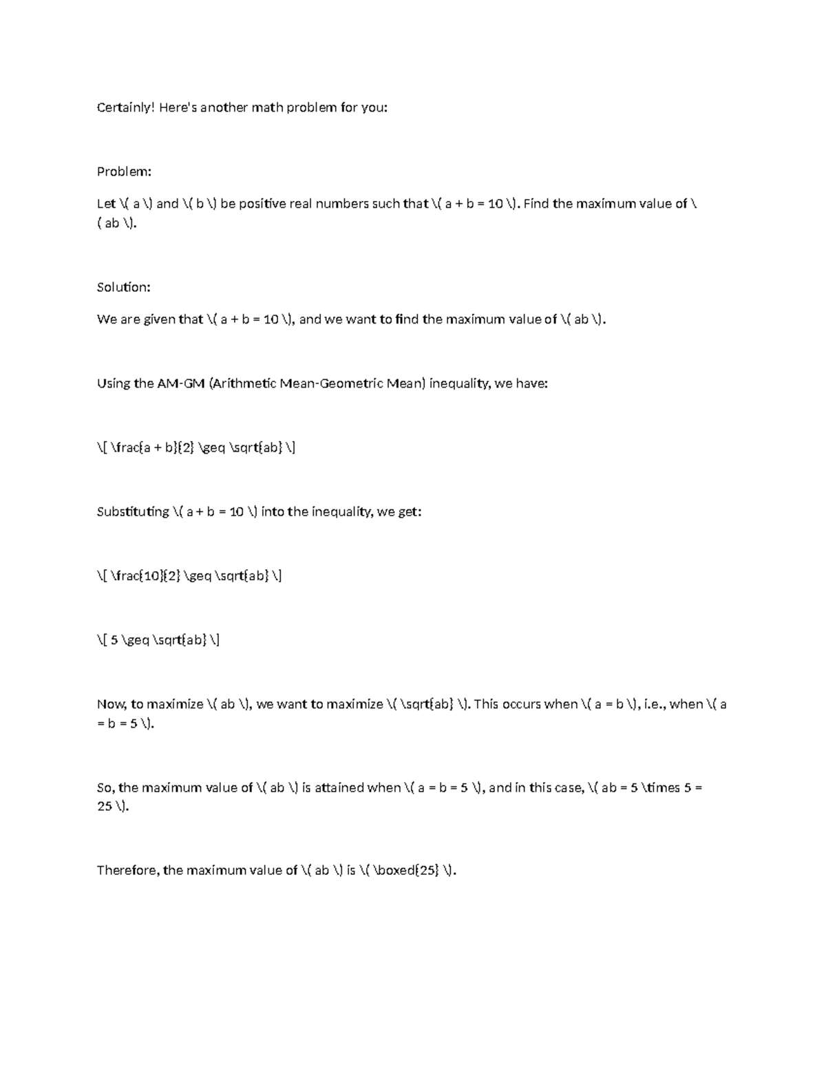 Homework 58 - Statistical inference - Certainly! Here's another math ...