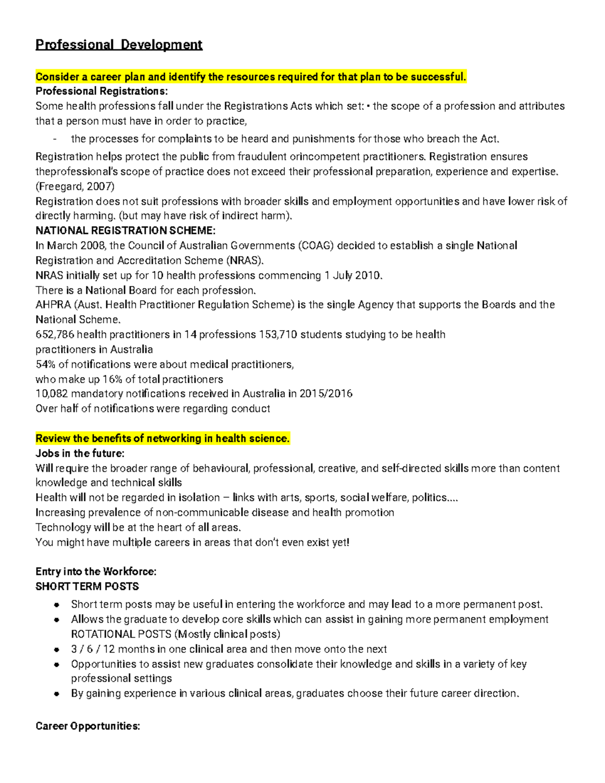 Lecture 14 - Professional Development - Professional Development ...