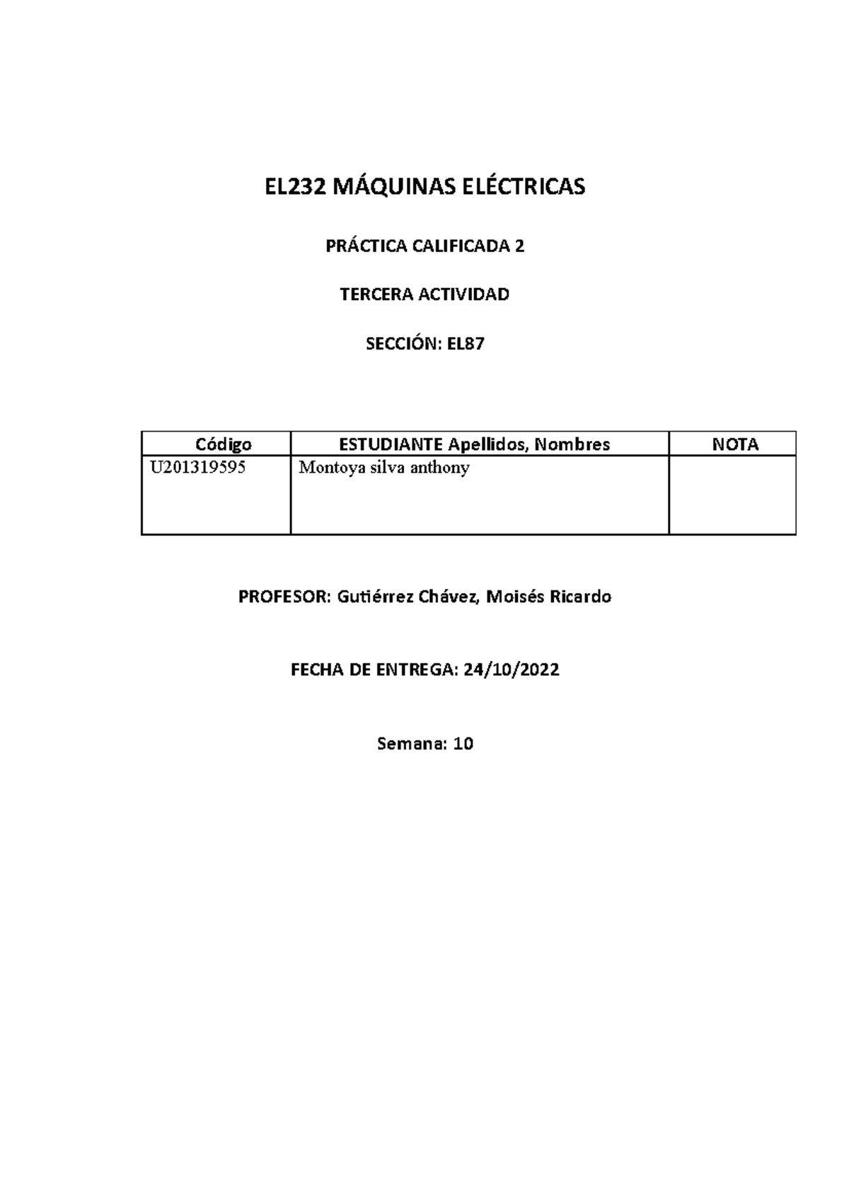 El87 Actividad 3 Práctica Calificada 2 Máquinas Eléctricas 2022 02