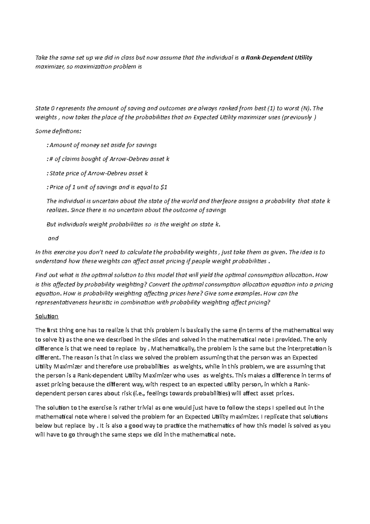 Exam Type Question BAP - Solution - Take the same set up we did in ...