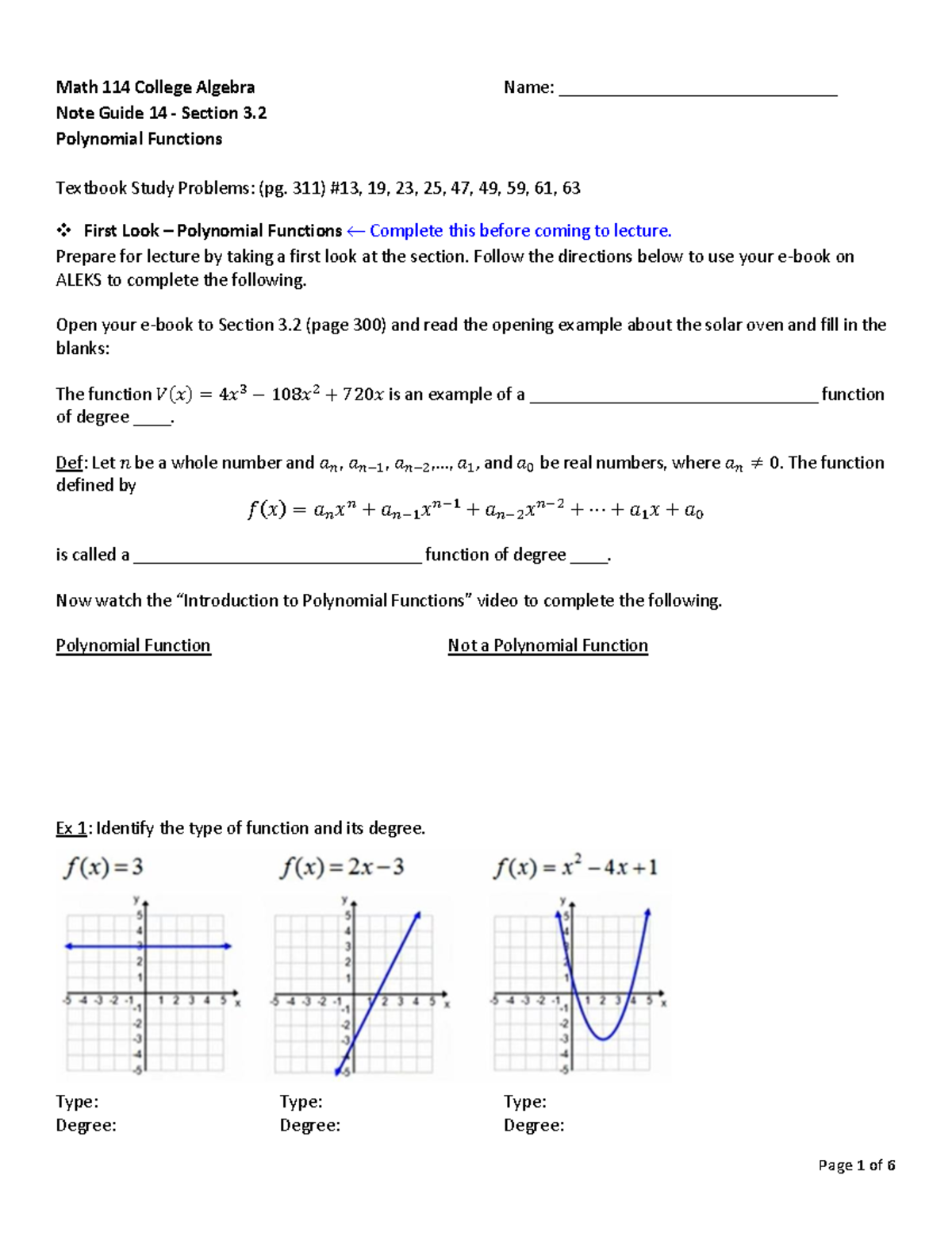 NG 14 - Section 3.2 - Polynomial Functions - Math 114 College Algebra ...