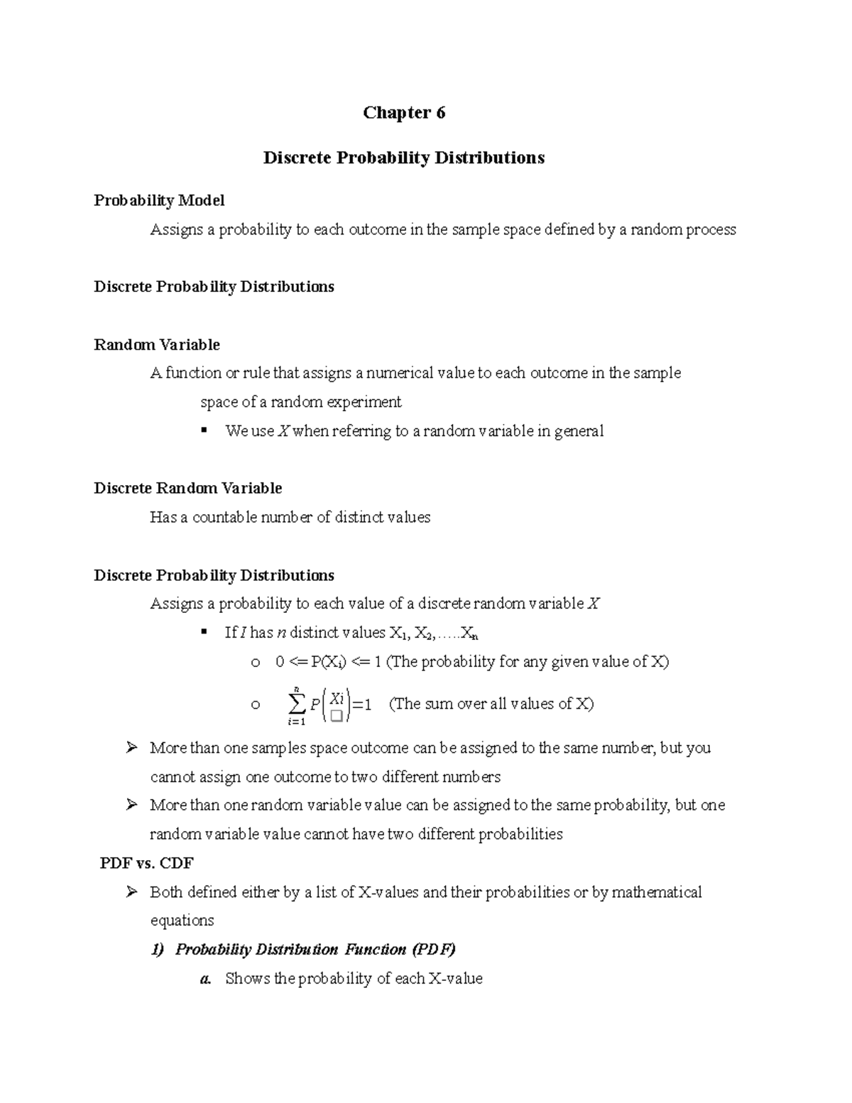 Chapter 6 Discrete Probability Distributions - Chapter 6 Discrete ...