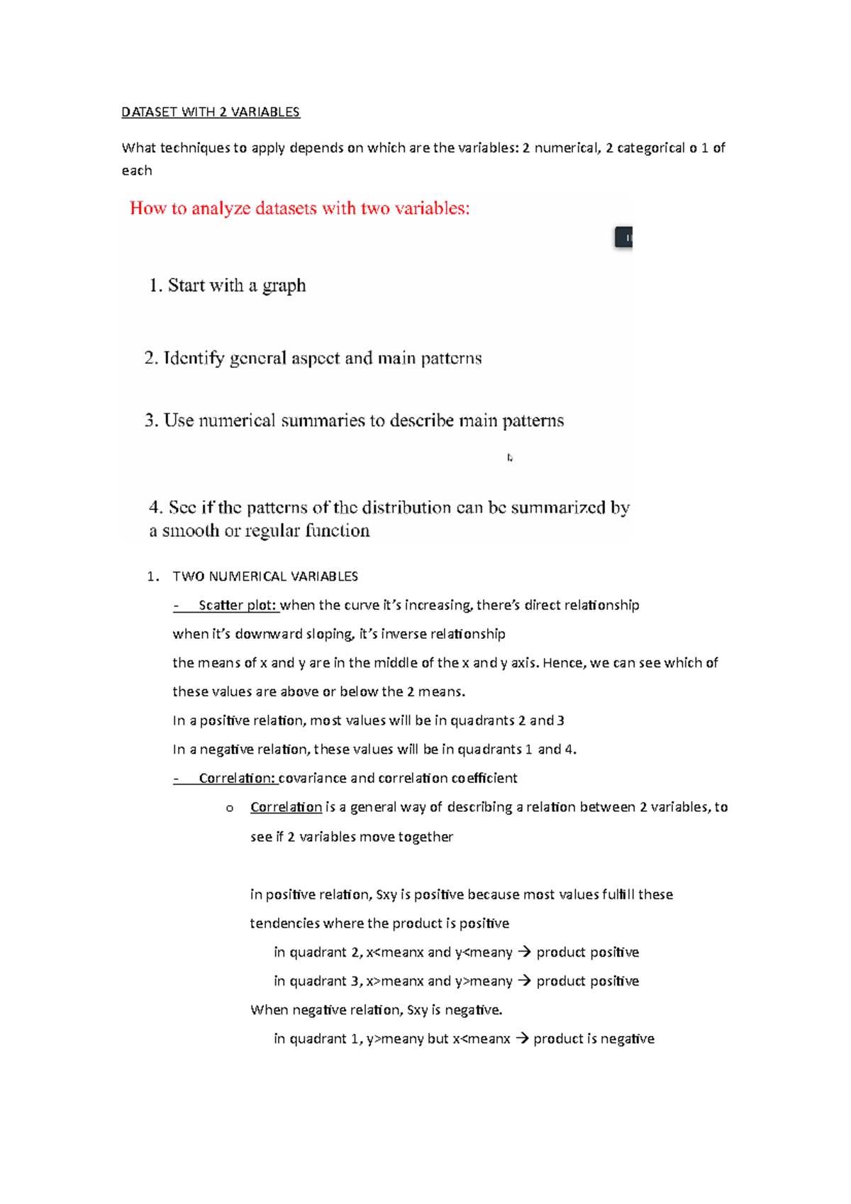 Lecture 5 Dataset with 2 variables (prof Walter Garcia Fontes