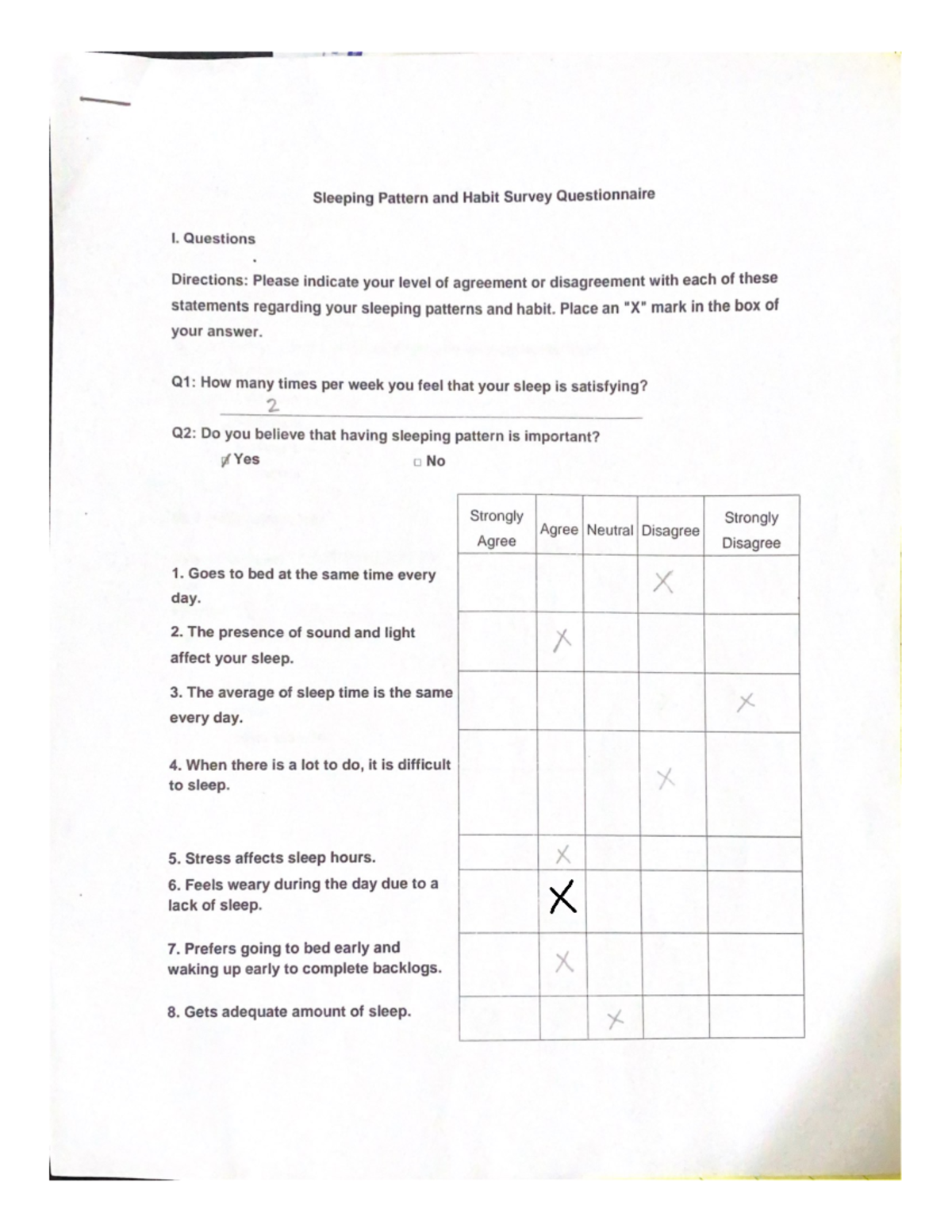 Pretest - pre test for nursing student - Bachelor of Science in Nursing ...