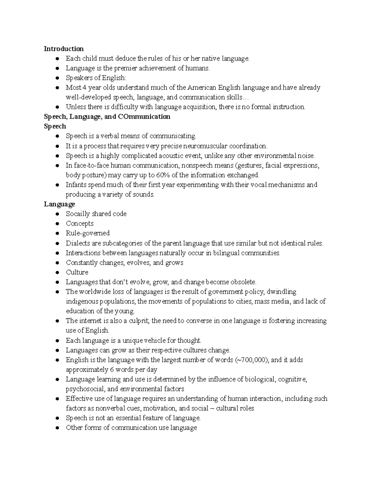 The Territory - These notes discuss speech, language, and communication ...