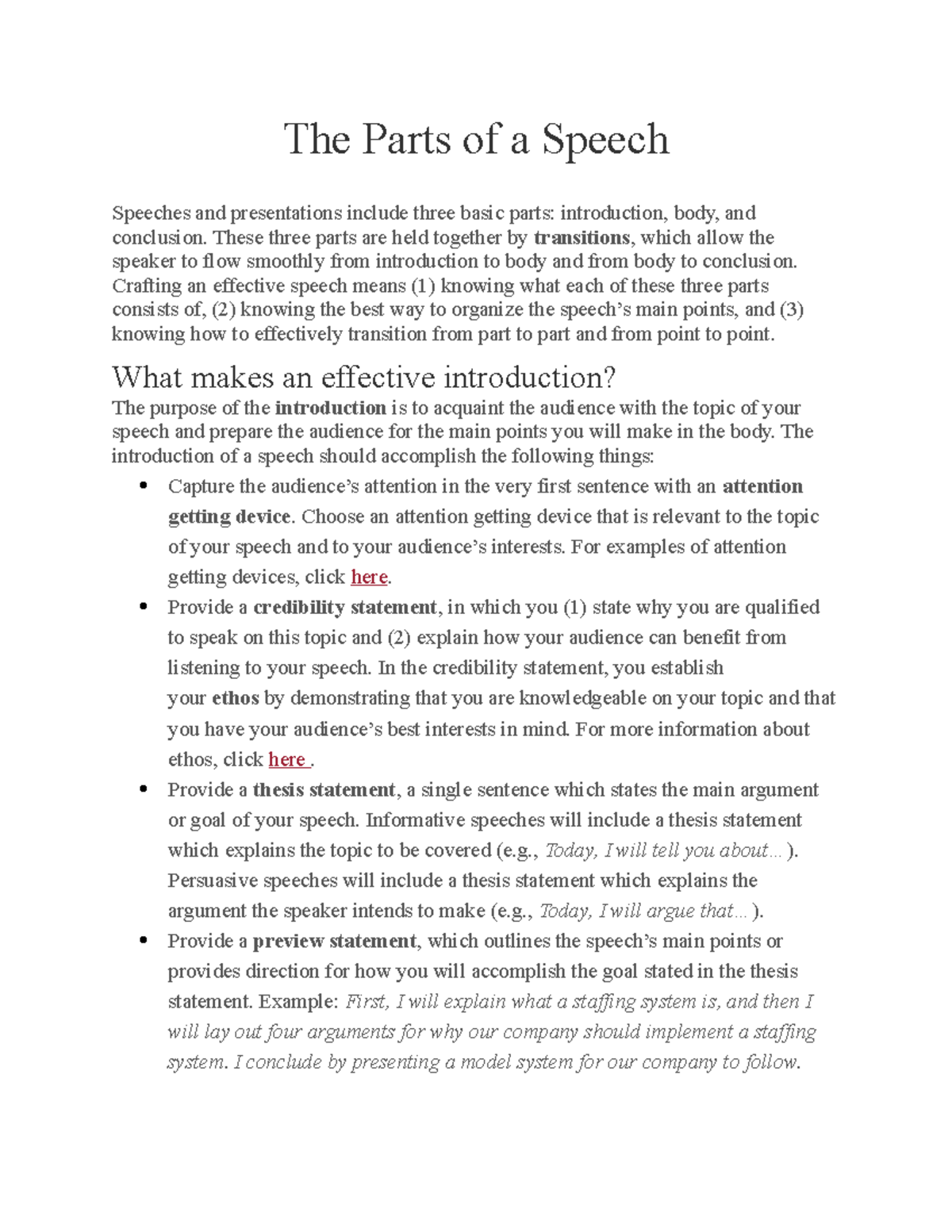 the-parts-of-a-speech-the-parts-of-a-speech-speeches-and