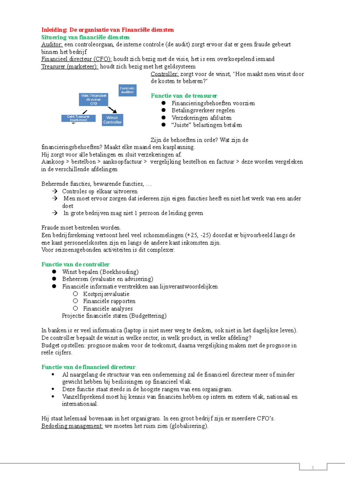 Samenvatting - Compleet - Financieel Management[1] - Inleiding: De ...