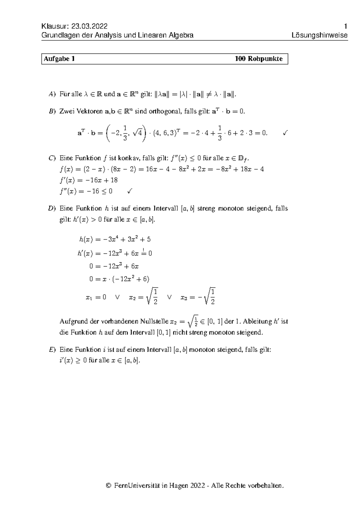 2022 03 L - Übungen Mathematik - Grundlagen Der Wirtschaftsmathematik ...