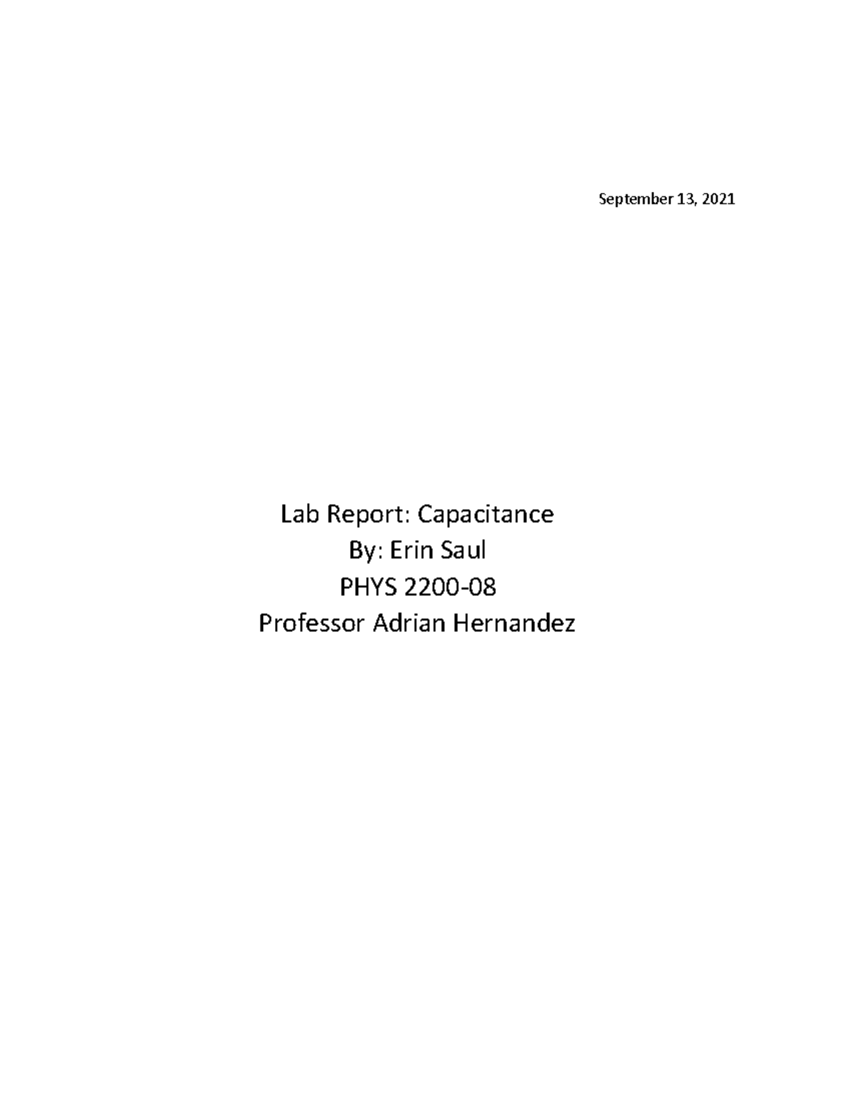 capacitance-lab-report-phys-2200-cal-state-la-studocu