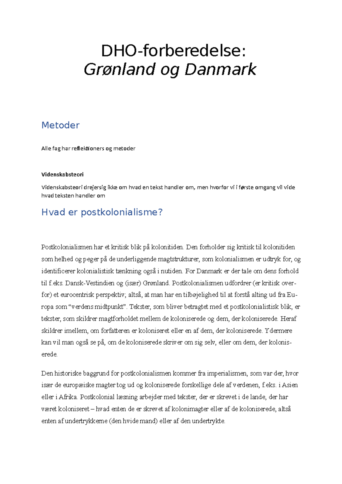 Alt om DHO - describes the process of creating a DHO in danish - DHO ...