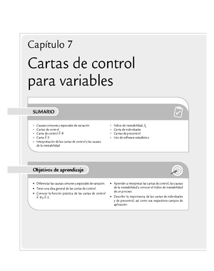 Formulario Gestión - Graficos de Control por Variables. Grajico X y R ...