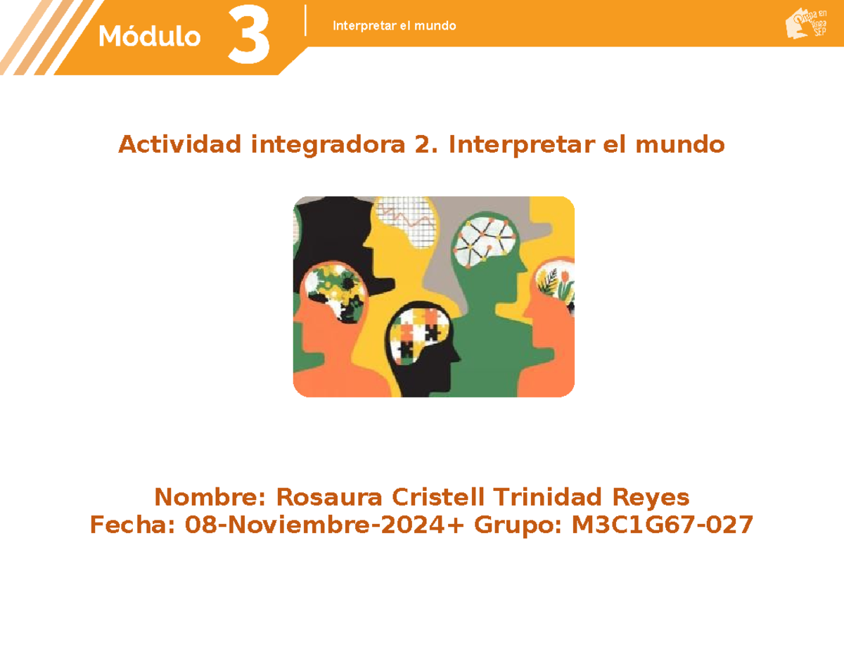Trinidad Reyes Rosaura Cristell M3S1AI2 - Actividad integradora 2