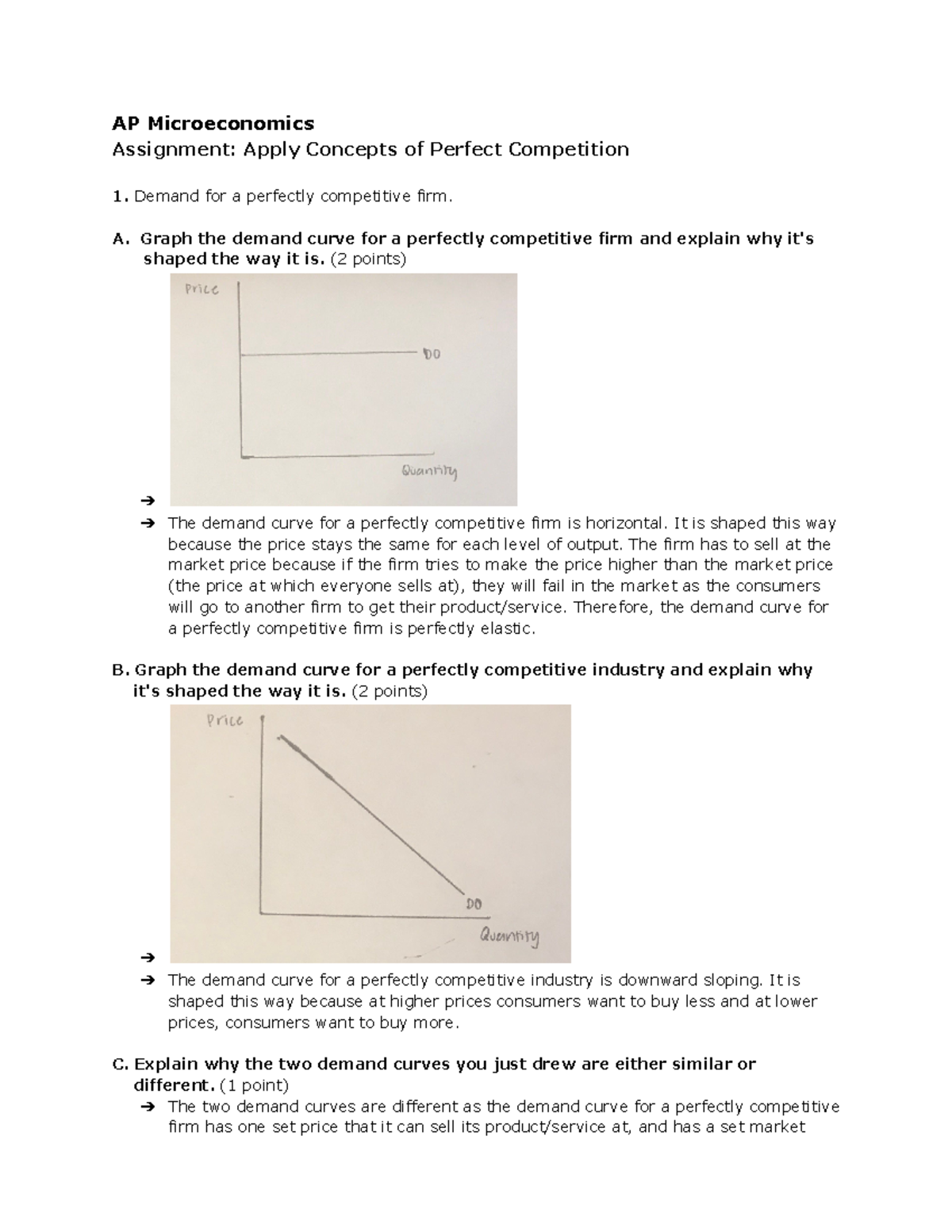 5.1 - hi lol - AP Microeconomics Assignment: Apply Concepts of Perfect ...