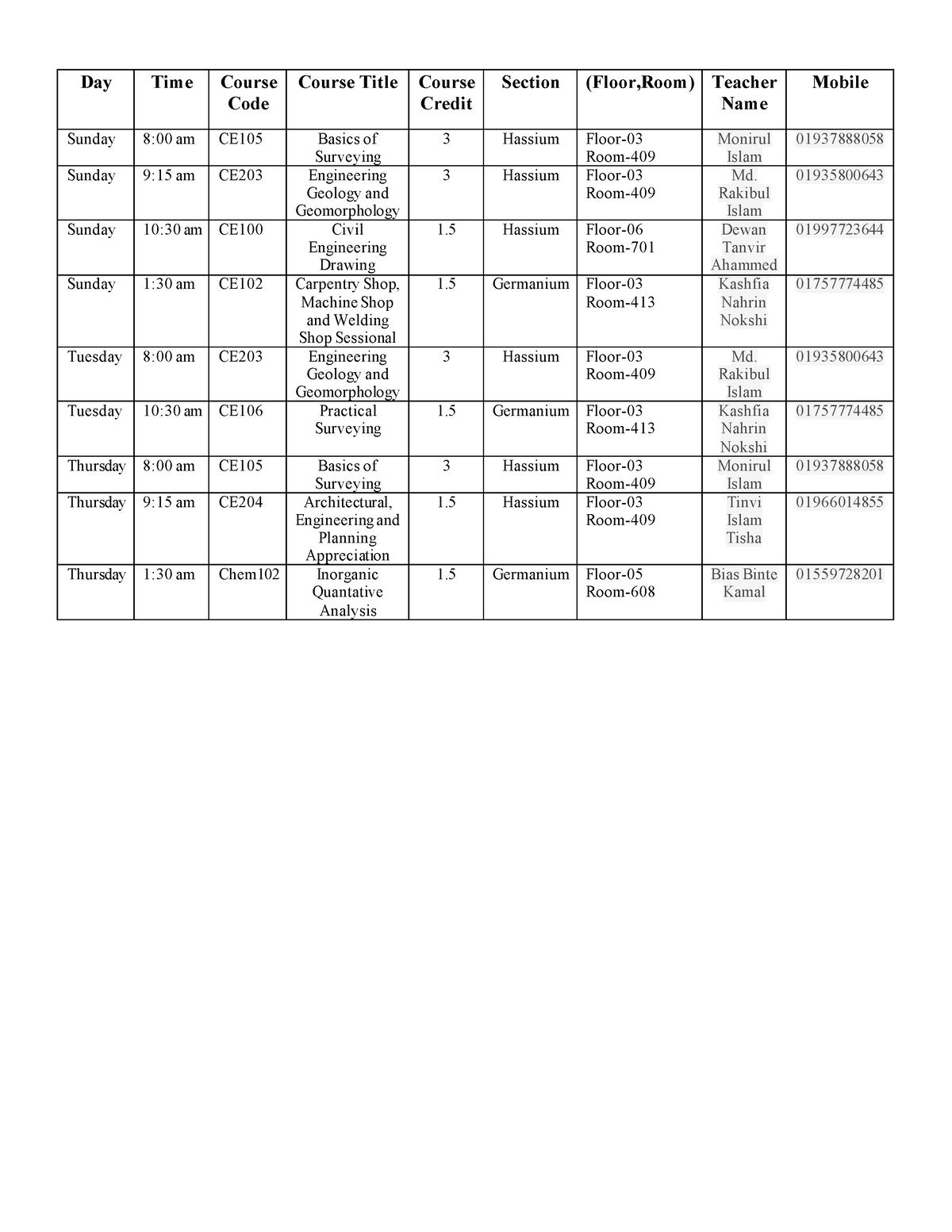 class-routine-fsdf-day-time-course-code-course-title-course-credit