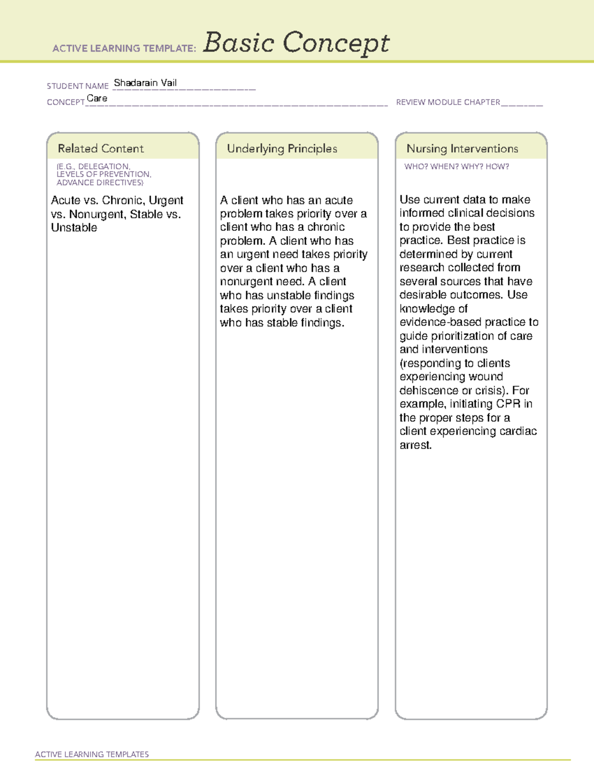Basic concept restricted (17) - NUR 112 - ACTIVE LEARNING TEMPLATES ...