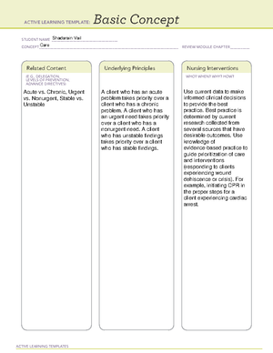 Basic concept newborn safety - ACTIVE LEARNING TEMPLATES Basic Concept ...