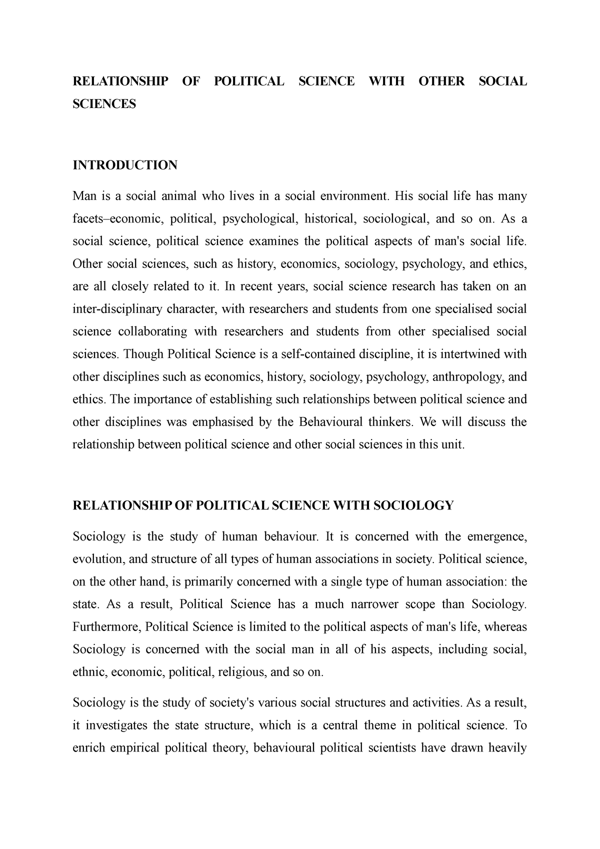 relationship-of-political-science-with-other-social-sciences