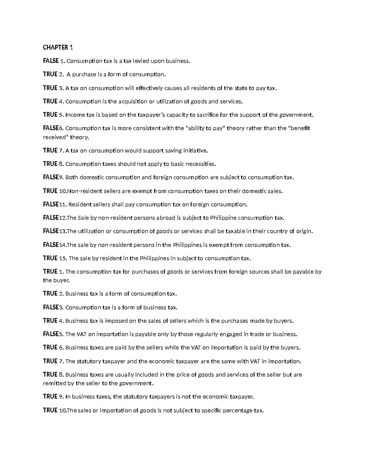 Chapter 1 - To hone your business tax skills, here are some practice ...