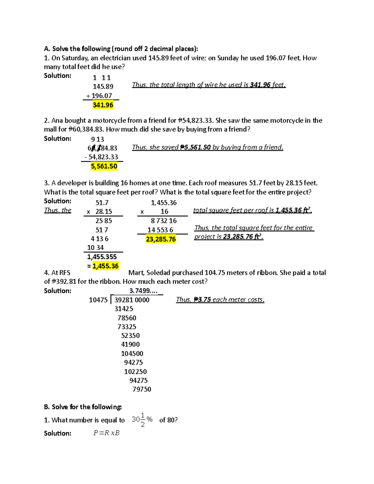 Study Material 2 Business Math Grade 11 - Masters in Business ...