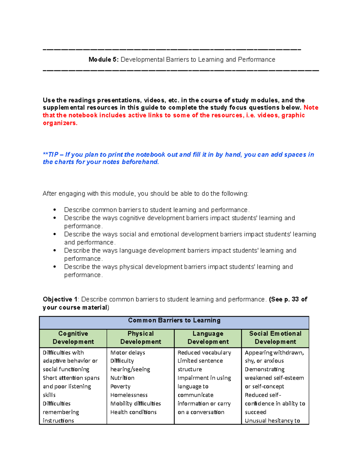 Module 5 Notebook - Updated - - Studocu