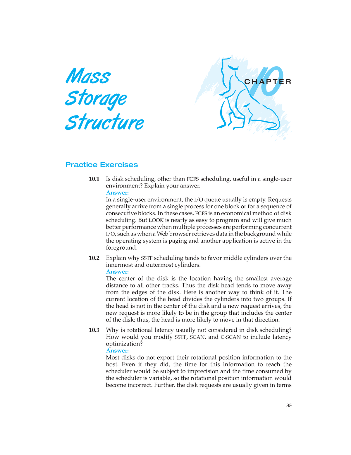 Operating System Chapter 10 - Mass Storange System (Solution Manual ...