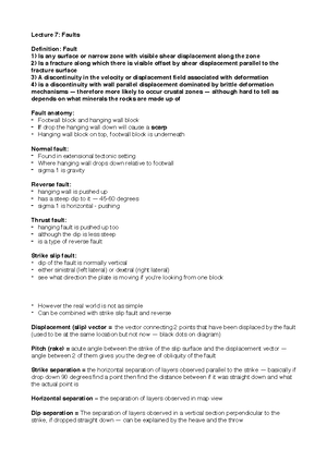 Lecture 2 - structural geology course notes - Lecture 2: Deformation ...