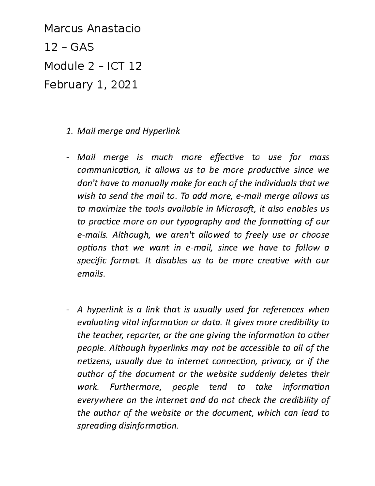 ICT-Module-2 - here's the module 2 for information communication and ...