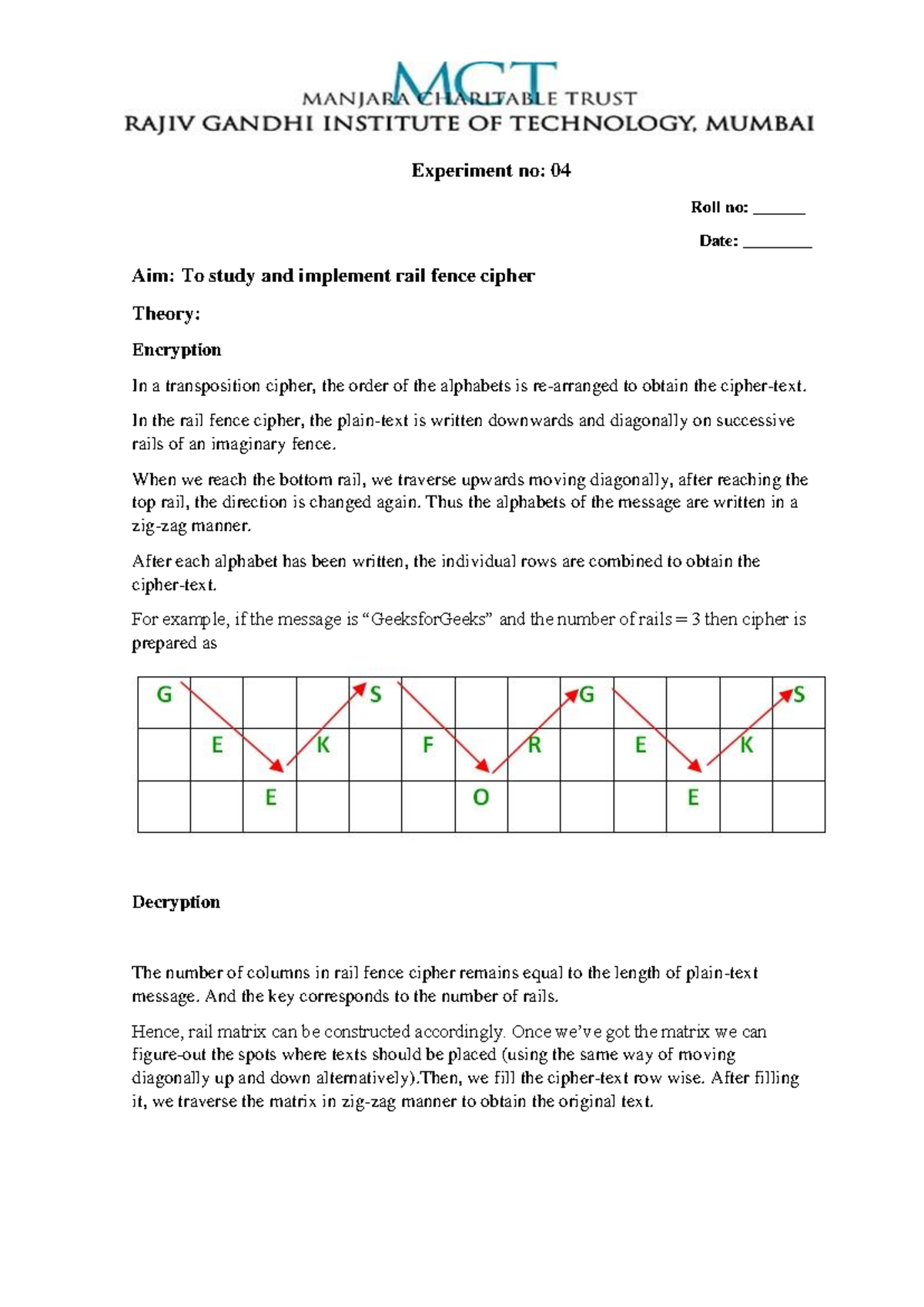 CSS Experiment 4 - Test - Experiment no: 04 Roll no: ______ Date ...