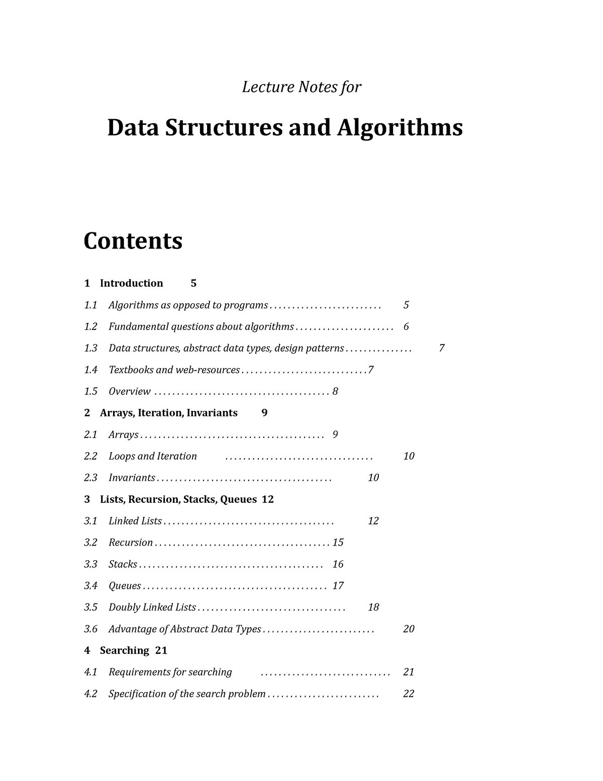 Dsa - BY ROHNI MAM - Lecture Notes For Data Structures And Algorithms 1 ...