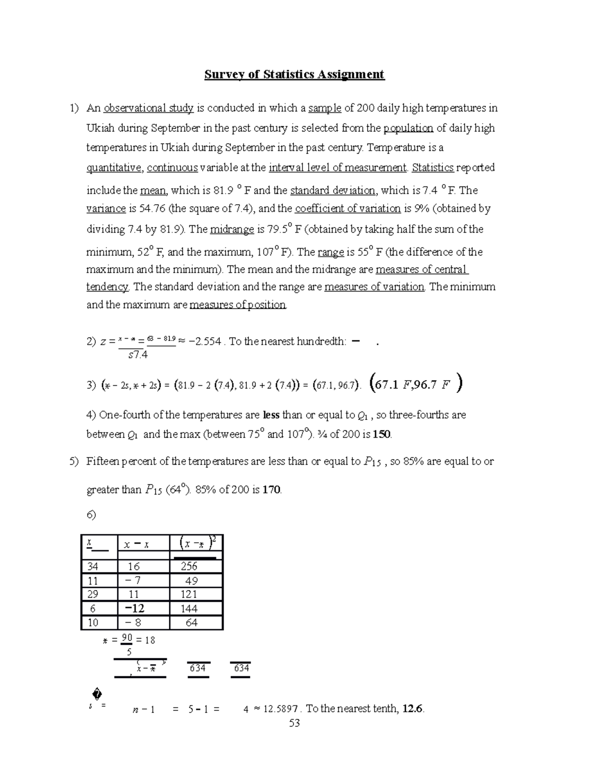 survey assignment pdf