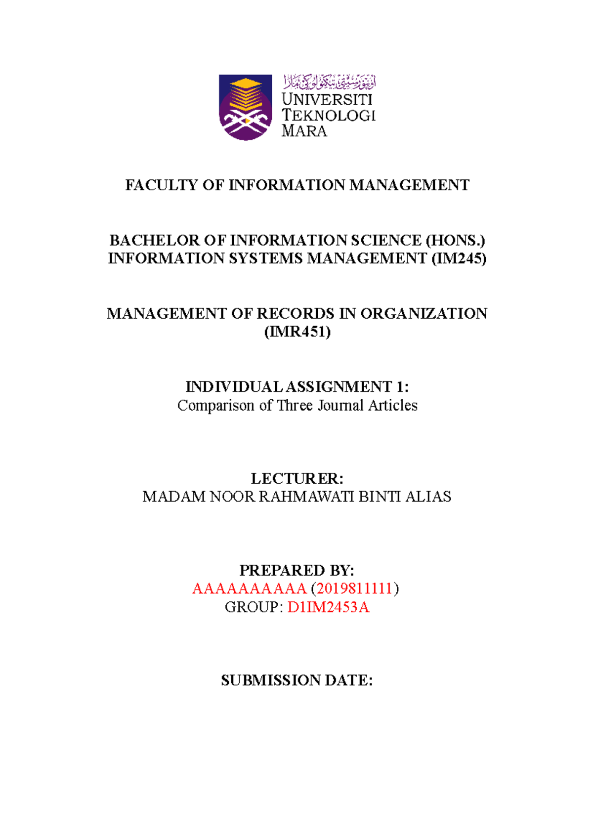 imr451-assignments-cover-page-format-faculty-of-information