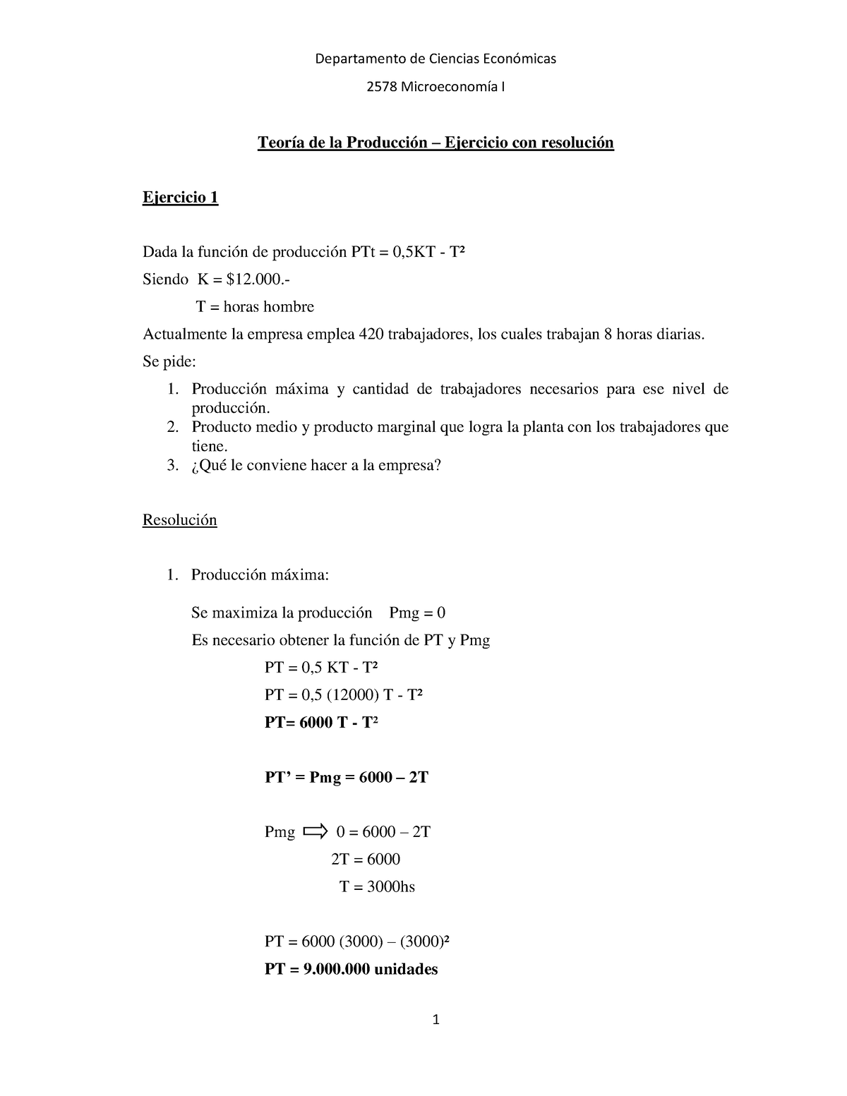 Produccion Ejercicios Resueltos - Departamento De Ciencias Económicas ...