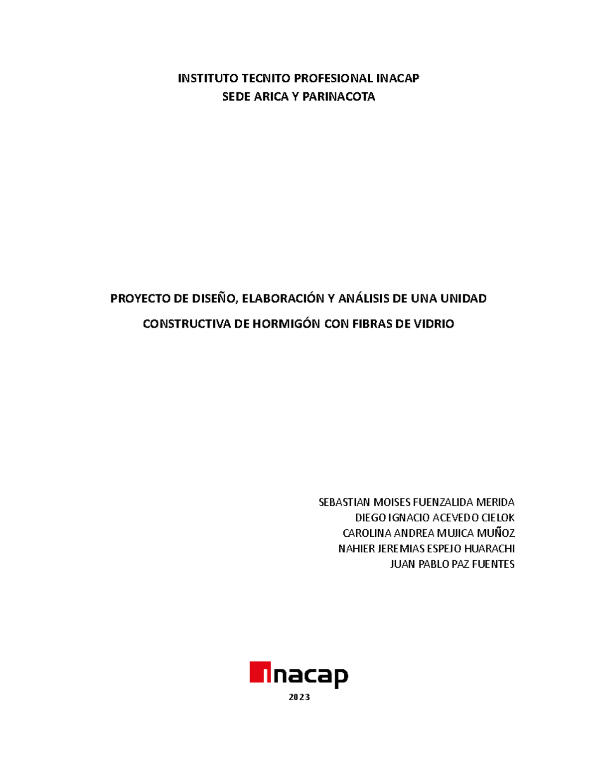 Informe 1 desarrollo del emprendimiento - INSTITUTO TECNITO PROFESIONAL ...