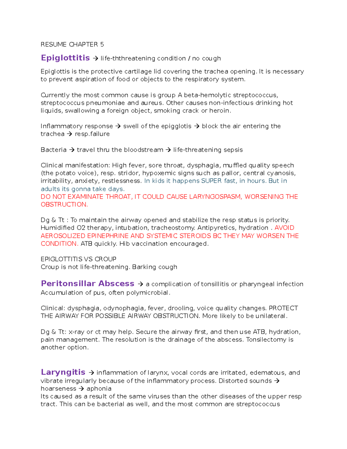 Chapter 5 Review - Summary Advanced Practice Nursing - RESUME CHAPTER 5 ...