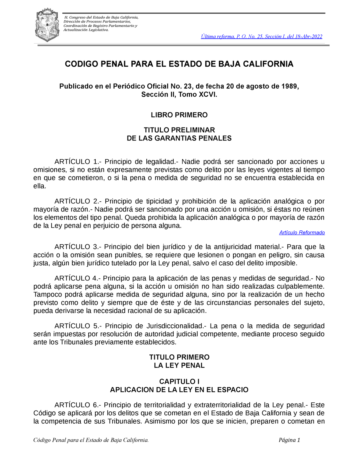 CCBJ - Código Civil - H. Congreso Del Estado De Baja California ...