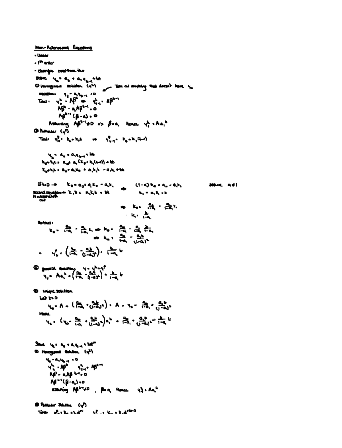 Linear first order difference equations part 2 - ES10005 - Studocu