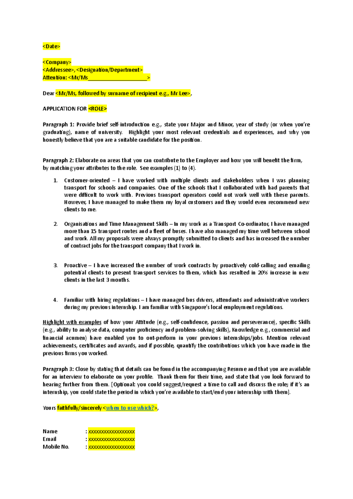 Template - cover-letter - , Attention: Dear