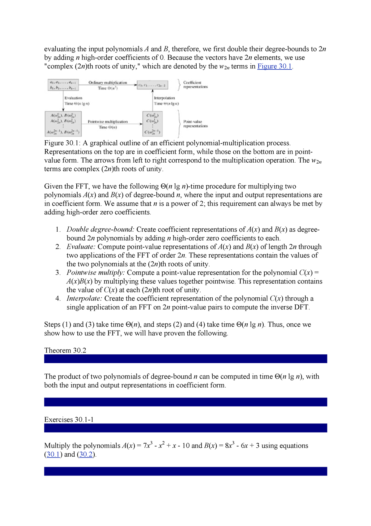 Algorithm PART 7 Polynomials And The FFT - Chapter 30.2 - Evaluating ...